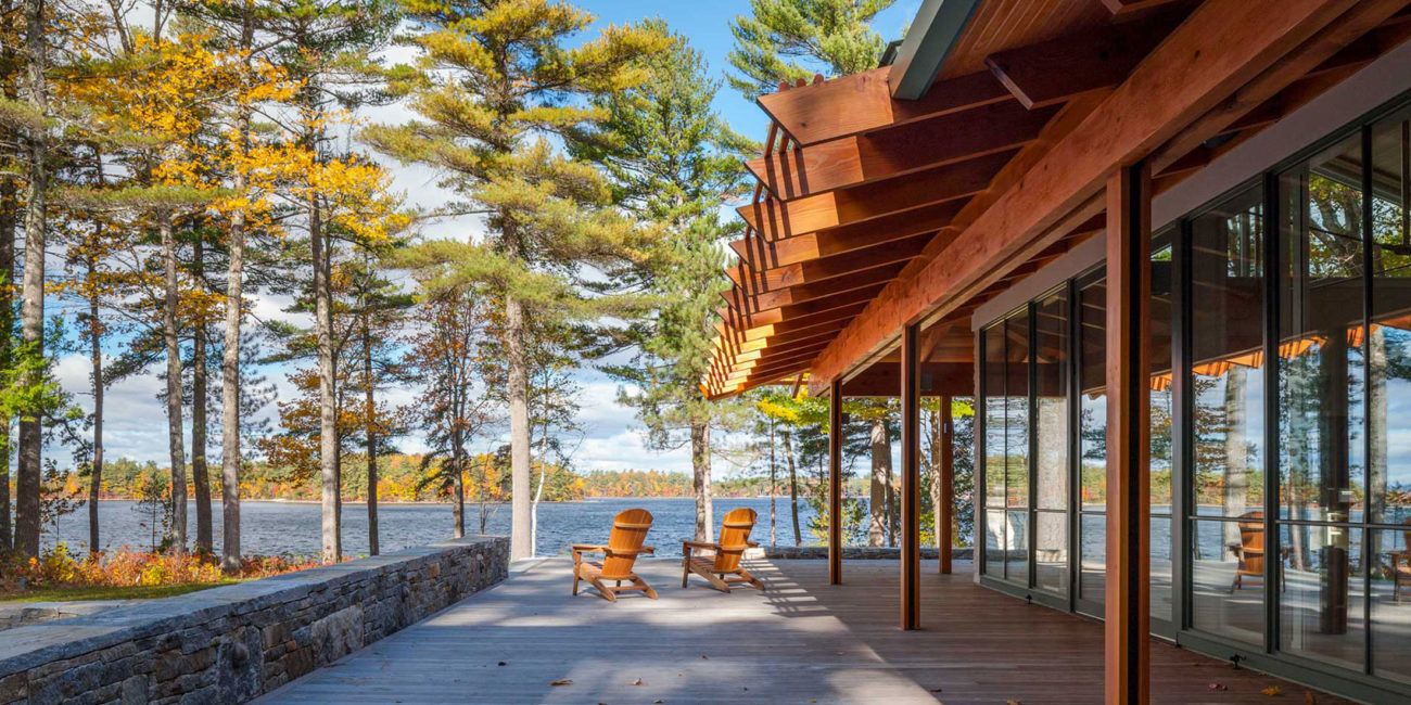 Modern Maine Camp on Sebago Lake